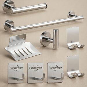 Juego Set 9 Accesorios Para Baño Acero Inoxidable