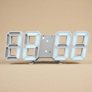 Reloj Despertador Brillante Digital 3d De Mesa Y Pared