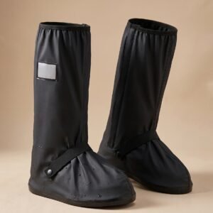 Cubre Zapatos Tipo Bota Negra - Talla XL